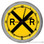 Railroad Crossing 16" Yellow Neon Wall Garage Clock