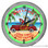 Beach Fun In Paradise 16" Green Neon Wall Garage Clock