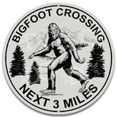 Bigfoot Crossing Novelty Metal Wall Sign