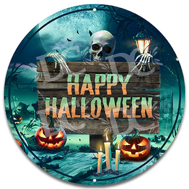 Trick or Treat Halloween Metal Wall Sign