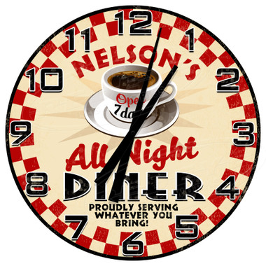 Retro Diner 50's Wall Clock