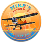 Pilot Aviator Tavern Bar Welcome Sign - Customized