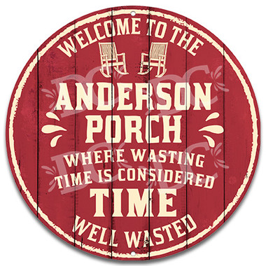 Front Porch Home Welcome Metal Wall Sign