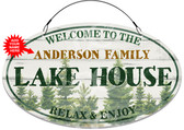 Forest Cabin Decorative Welcome Sign