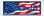 American Flag Themed Ceramic Tile House Number Address Sign