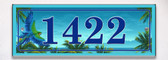 Parrot Island Themed Ceramic Tile House Number Address Sign