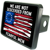 American Patriotism Second Amendment Trailer Hitch Plug Cover
