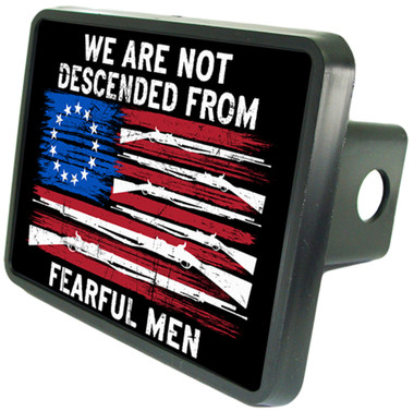 American Patriotism Second Amendment Trailer Hitch Plug Cover