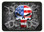 American Patriotic Skull Trailer Hitch Plug Cover