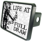 Bow Hunter Life At Full Draw Trailer Hitch Plug Cover