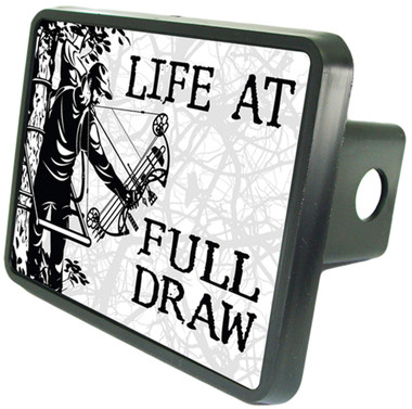 Bow Hunter Life At Full Draw Trailer Hitch Plug Cover