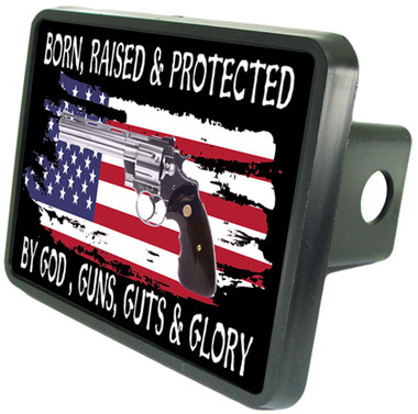 Guns Guts and Glory Trailer Hitch Plug Cover