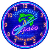 Backyard Oasis Clock