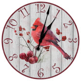 Red Cardinal Decorative Wall Clock