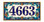 Floral Garden Ceramic Tile House Number Address Sign