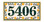 Floral Vines Ceramic Tile House Number Address Sign