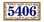 Floral Vines Ceramic Tile House Number Address Sign