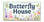 Butterfly Garden Ceramic Tile House Number Address Sign
