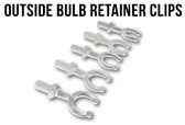 Neon Clock Replacement Outside Bulb Retainer Clips (set of 5)