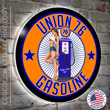 Vintage Union 76 Light Up Gas Station Sign
