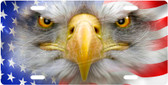 Patriotic Eagle License Plate Tag