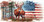 Patriotic Buck License Plate Tag
