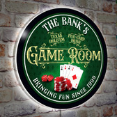 Game Room Green LED Sign