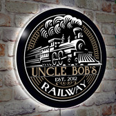 Locomotive Train Room Light Up LED Sign