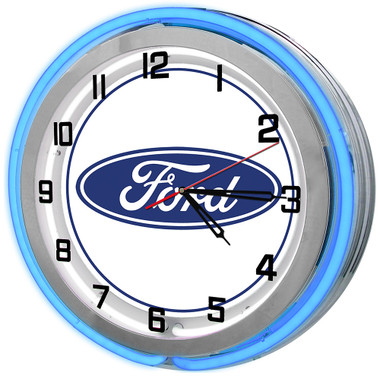 Ford Motor Company Neon Clock