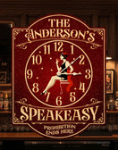Vintage Speakeasy Prohibition Customized Wall Clock
