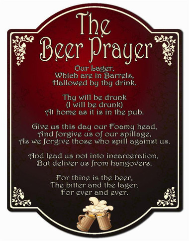 Beer Prayer Wall Sign