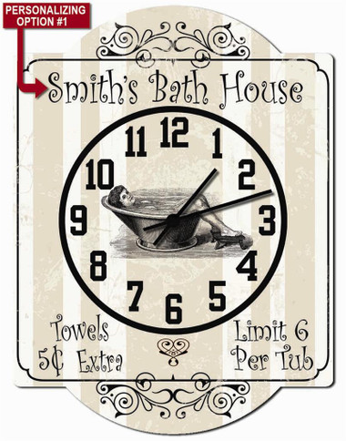 Bath House Wall Clock