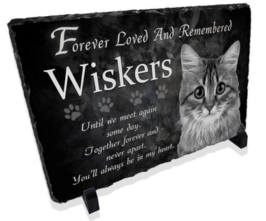 Cat Pet Memorial Stone Plaque