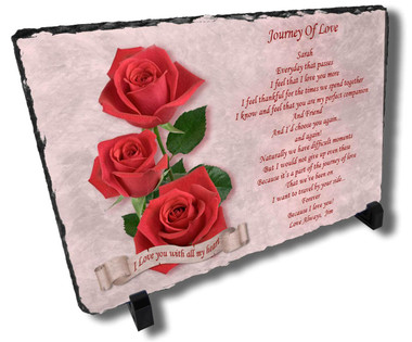 Decorative Love Journey Stone Plaque