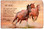 Decorative Wild Horses Stone Slate Plaque