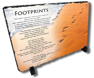 Decorative Footprints Stone Plaque