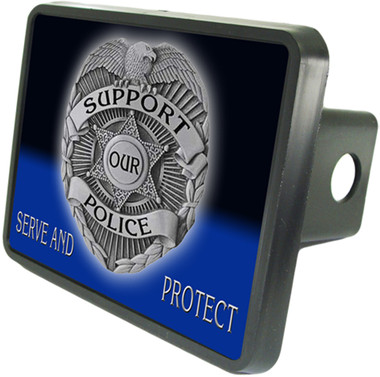 Support Law Enforcement Trailer Hitch Plug Side View