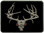 Deer Skull Trailer Hitch Plug Front View