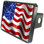 American Flag Trailer Hitch Plug Side View