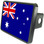 Australian Flag Trailer Hitch Plug Side View