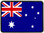 Australian Flag Trailer Hitch Plug Front View