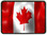 Canadian Flag Trailer Hitch Plug Front View