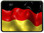 German Flag Trailer Hitch Plug Front View