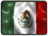 Mexico Flag Trailer Hitch Plug Front View