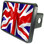 British Flag Trailer Hitch Plug Side View
