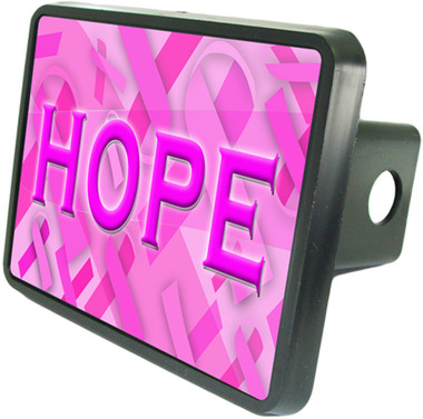 Breast Cancer Hope Trailer Hitch Plug Side View