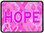 Breast Cancer Hope Trailer Hitch Plug Front View
