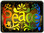 Peace Rainbow Trailer Hitch Plug Front View