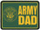 Army Dad Trailer Hitch Plug Front View