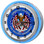 Second Amendment Patriotic Clock sign with blue outer ring